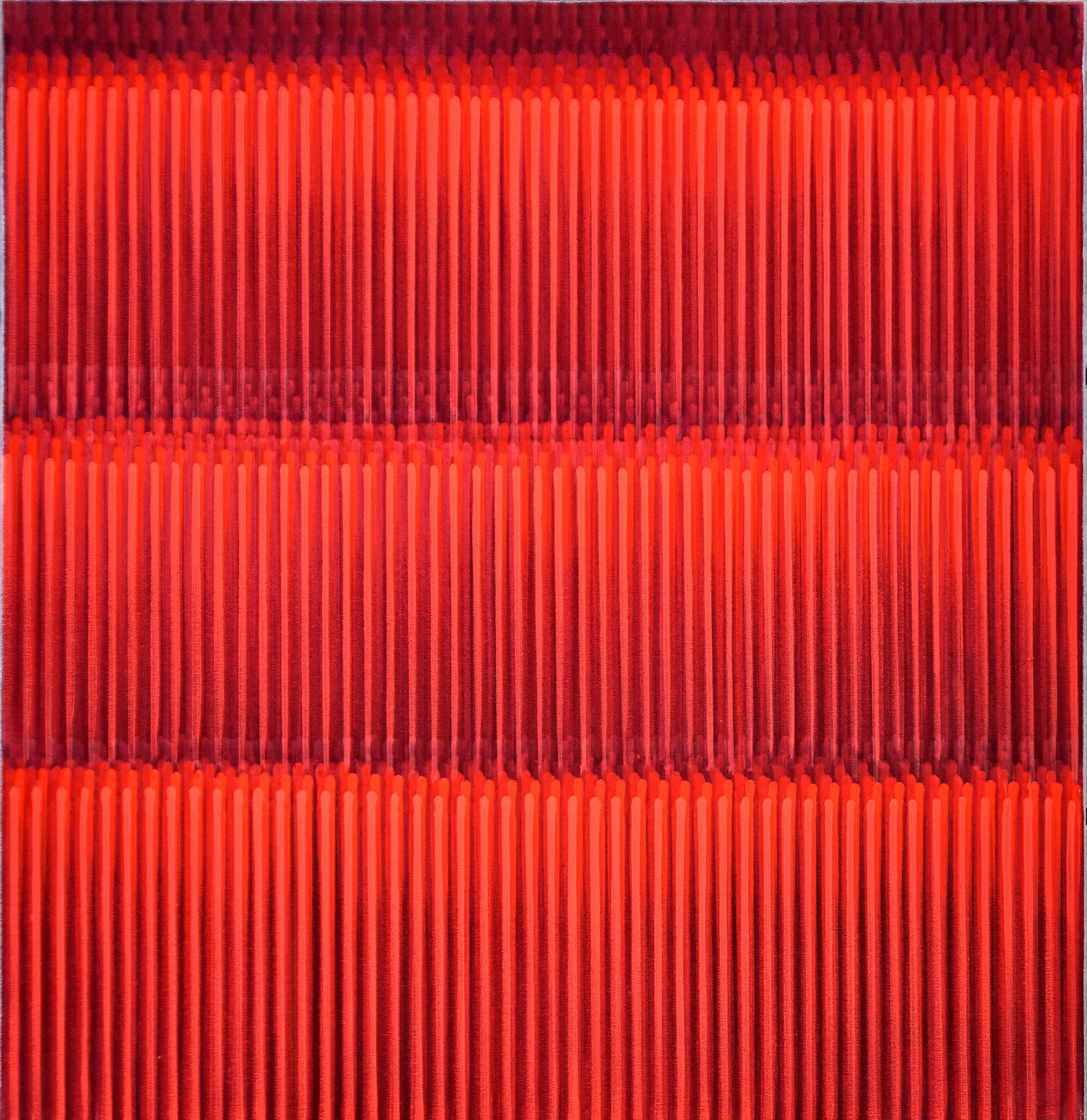 Galerie Erdel | Astrid Schröder: Linienbild monochrom rot