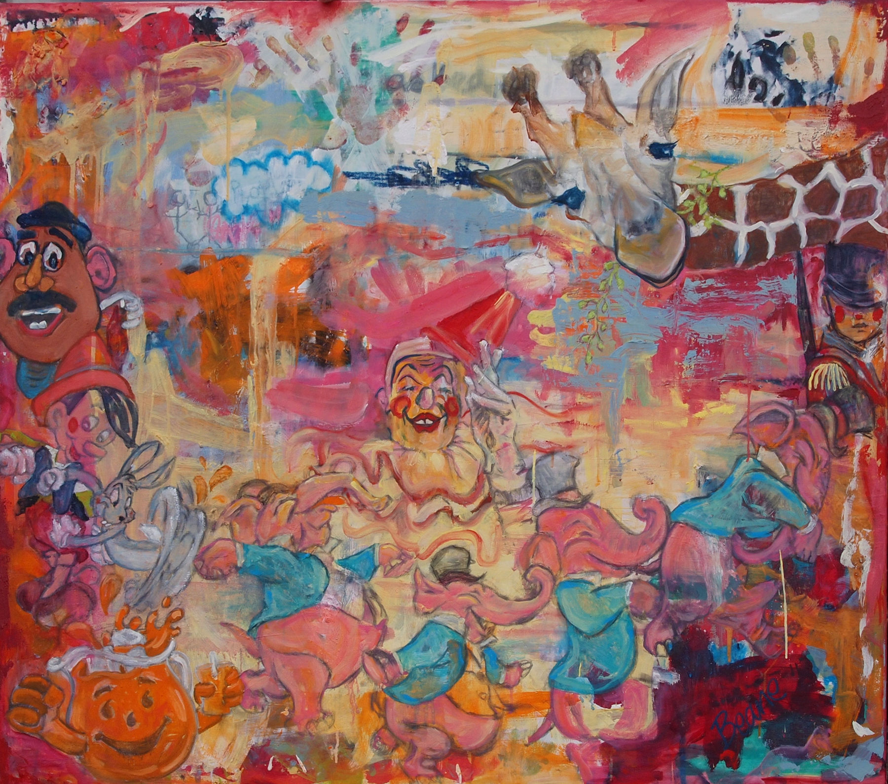 Galerie Erdel | Lisa Beane: March of the pink elephants