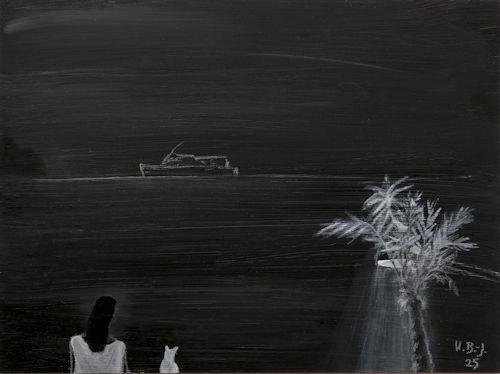 Mischtechnik auf HDF, 18 x 24 cm, 2025