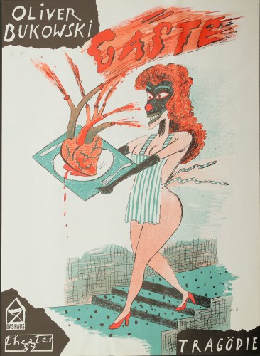 Theaterplakat Volker Pfüller Gäste im Theater 89